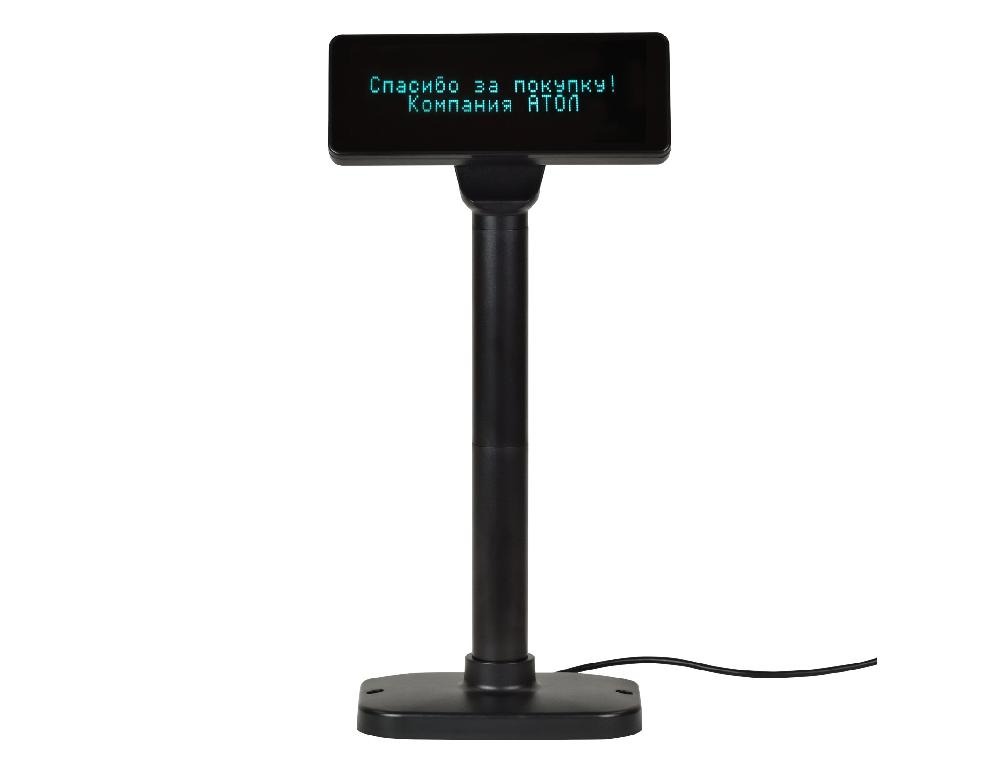 Дисплей покупателя АТОЛ PD-2800 черный, USB, зеленый светофильтр